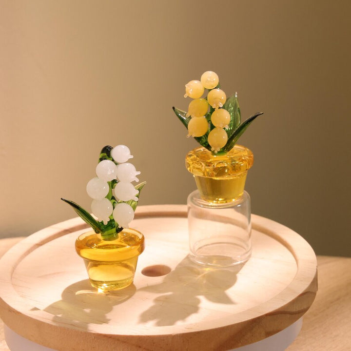 Glass Lily of the Valley, May Birth Month Flower, Hand Blown Spring – Birthday Gift for Her, Mother's Day Gift