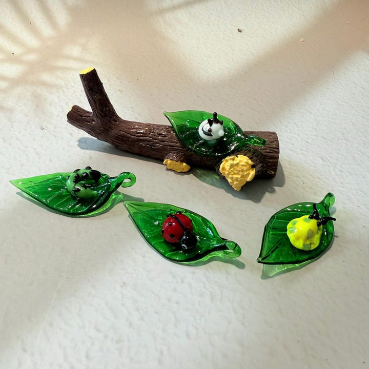 Handmade Blown Glass Insect Figurines | Nature Inspired Home Decor – Handmade Gift for Her