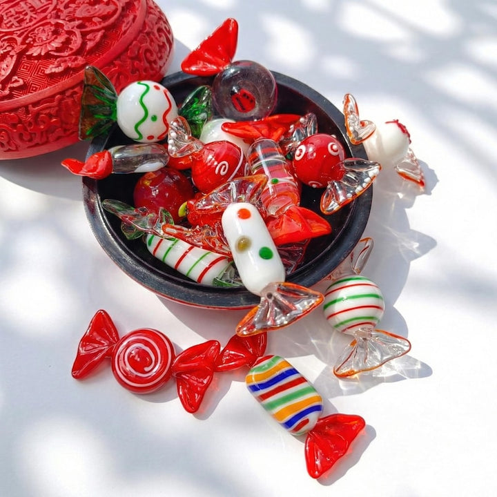 Blown Glass Candy Figurines, Wedding Favors, Wedding Table Decor, – Handmade Gift for Her