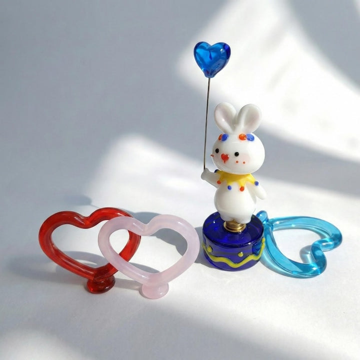 Handmade Valentines Gift, Glass Valentines Decor for Couple, Lampwork
