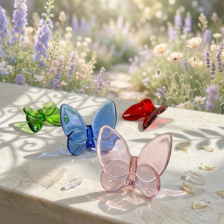 Modern Glass Butterfly Ornament, Best Friend Spring Birthday Gift,